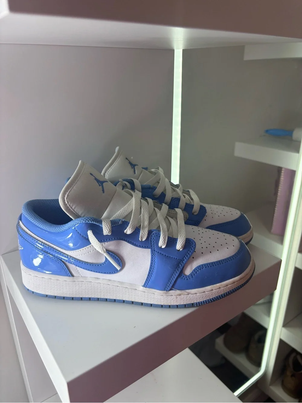 Jordan Kids Low-Top Sneakers - White/Blue
